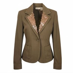 Vintage DKNY Blazer Sequin Lapel sz M